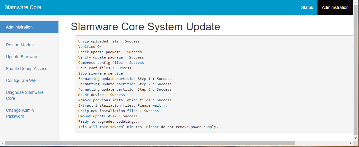Slamware文档 > KBSW180153 SLAMWARE Web Portal Function Overview > Upgrade Firmware Page 4.png
